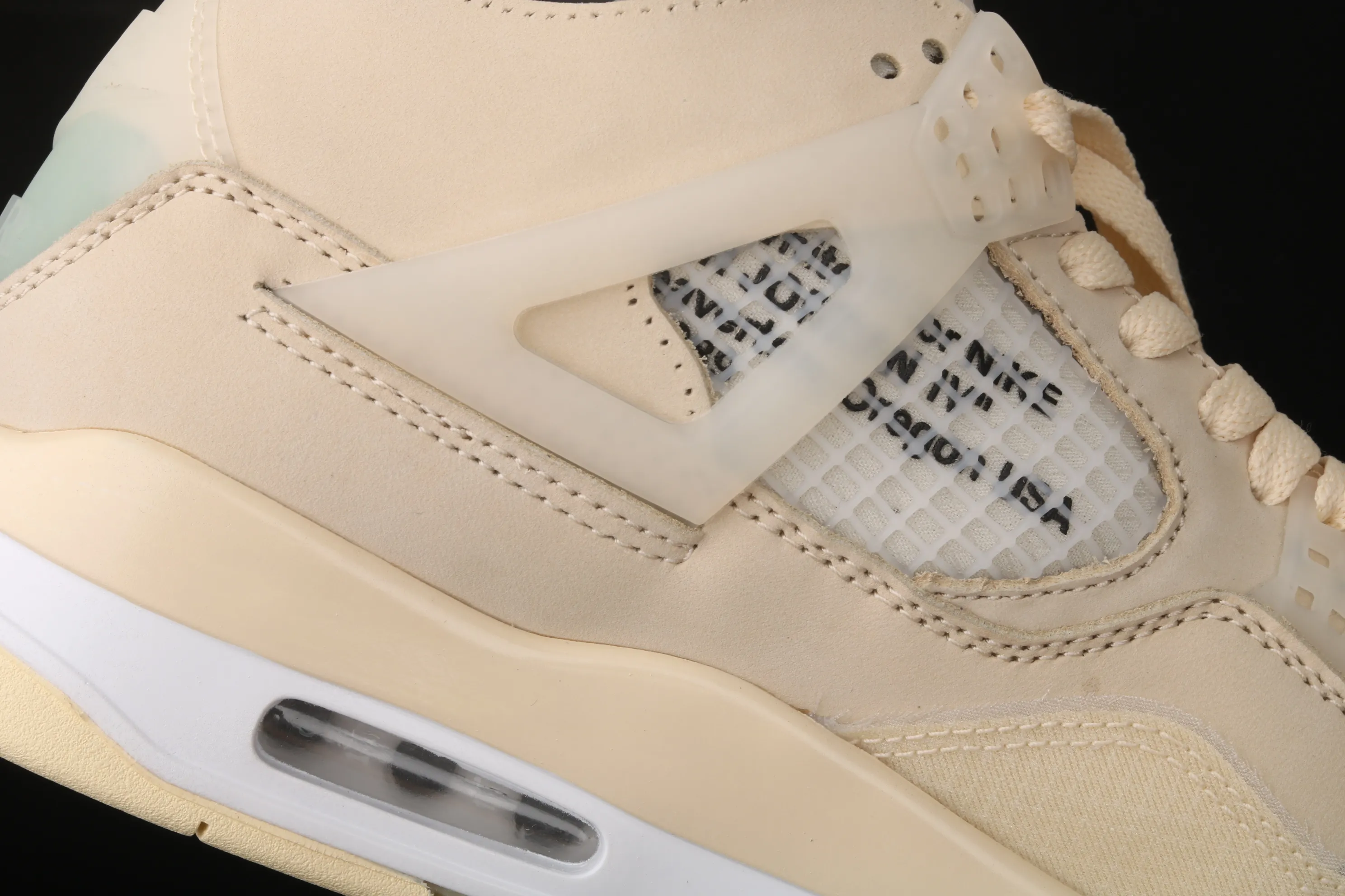 All categories Air Jordan Jordan series basketball shoes Air Jordan 4 OF x Air Jordan 4 Retro "Cream/Sail" AJ4 Jordan 4 mid-top retro casual sports culture basketball shoes CV9388-100